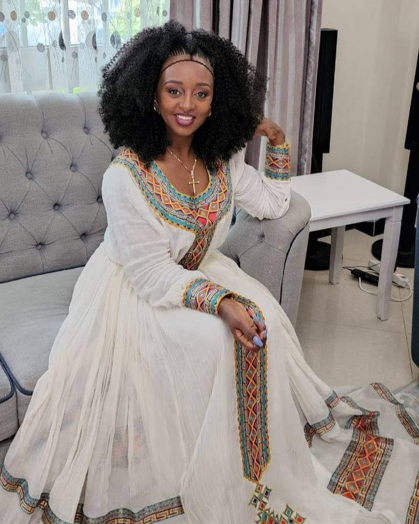 Eritrean And Ethiopian Habesha Traditional Dress - East Afro Dress: Habesha Dress, Eritrean...