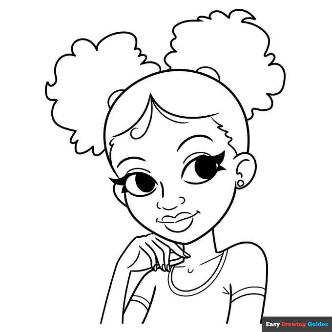 Black Girl Coloring Pages Coloring Pages