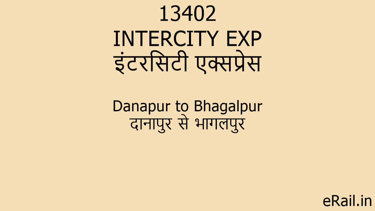 13402 INTERCITY EXP Train Route