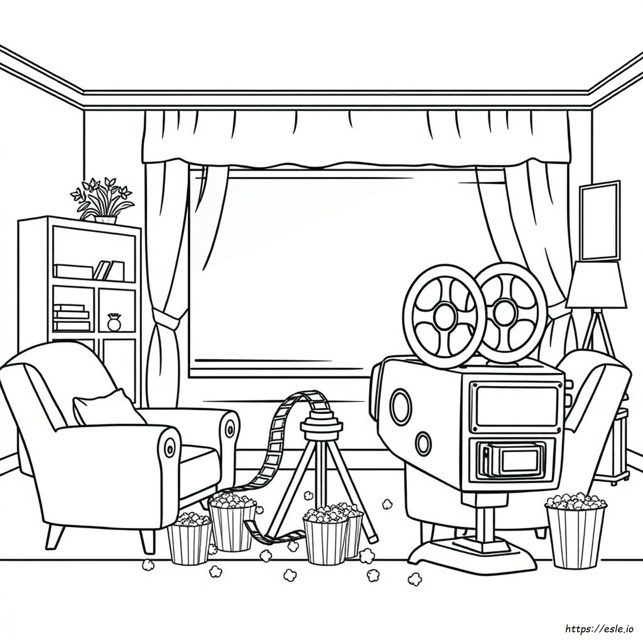 Printable Home Movie Coloring Pages