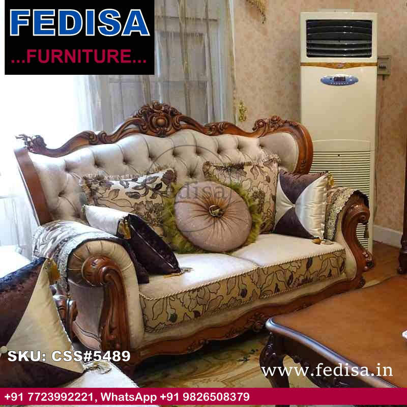 Luxury Classic Sofa Set 3 Seater Wooden Sofa Set White Couch Set Room Sofa Set