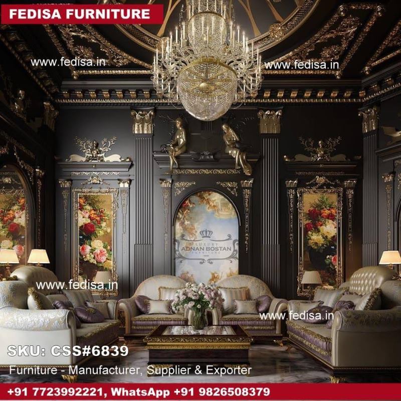 Luxury Classic Sofa Set White Sofa Set Royal Sofa Set Chesterfield Sofa Set