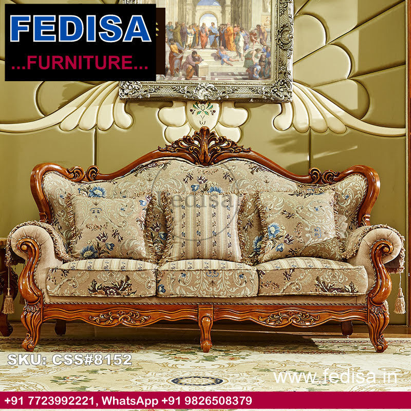 Luxury Classic Sofa Set L Shape Wooden Sofa Teak Wood Sofa Set Wooden Sofa Set Online