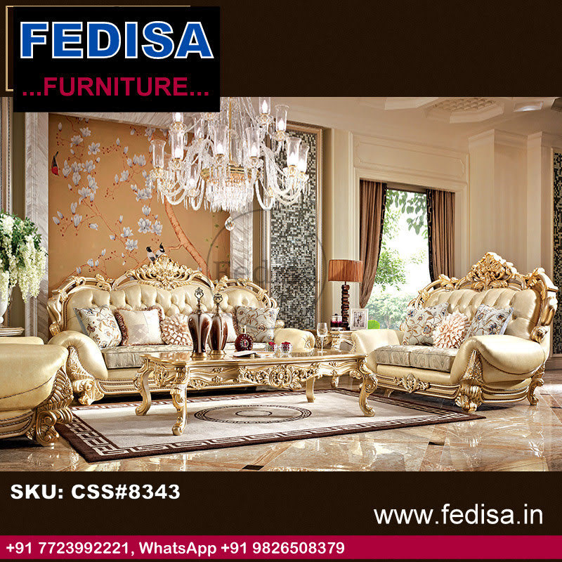 Luxury Classic Sofa Set 3 Seater Wood Sofa Teak Wood Corner Sofa Wooden Sofa Set 3 Seater