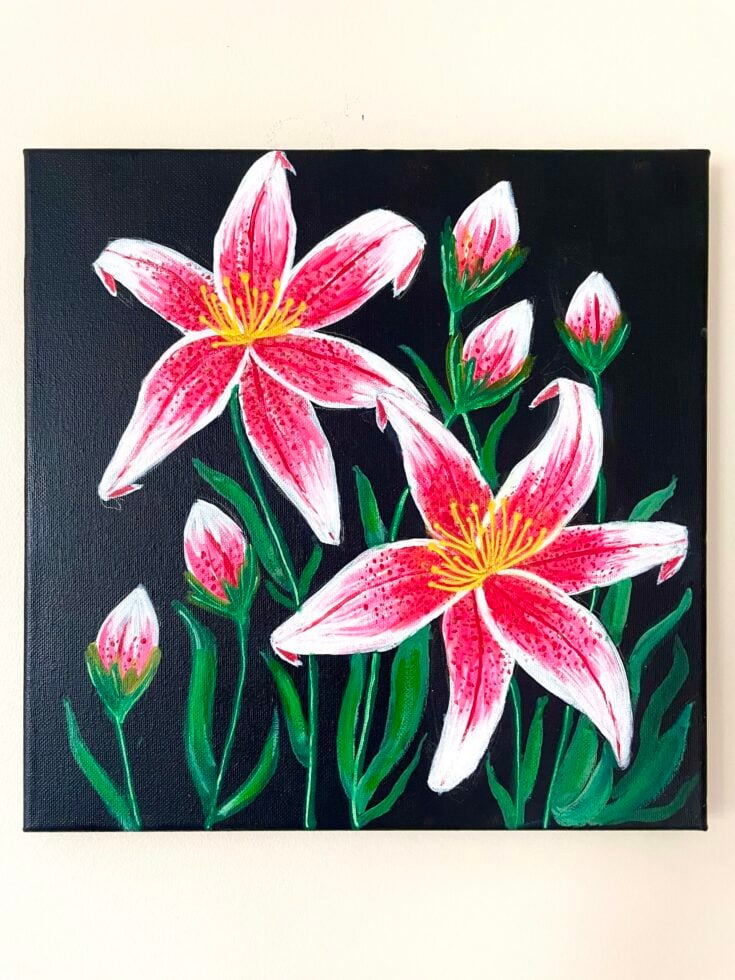 Simple Flower Paintings
