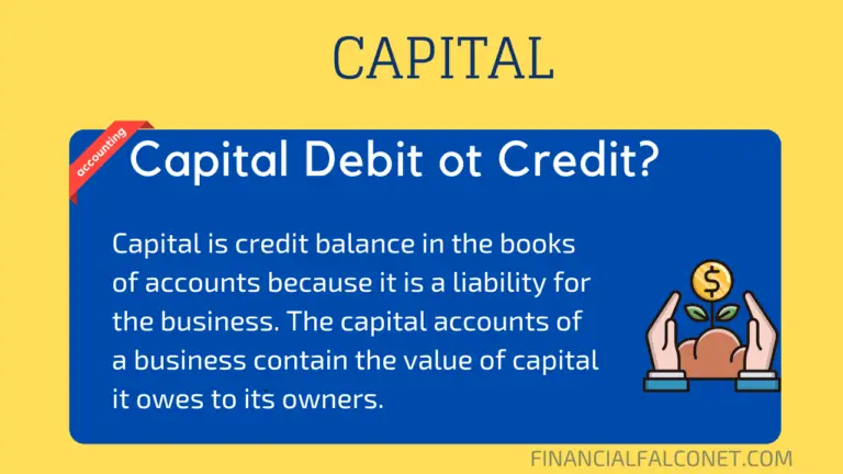 Is Capital Debit or Credit? - Financial Falconet