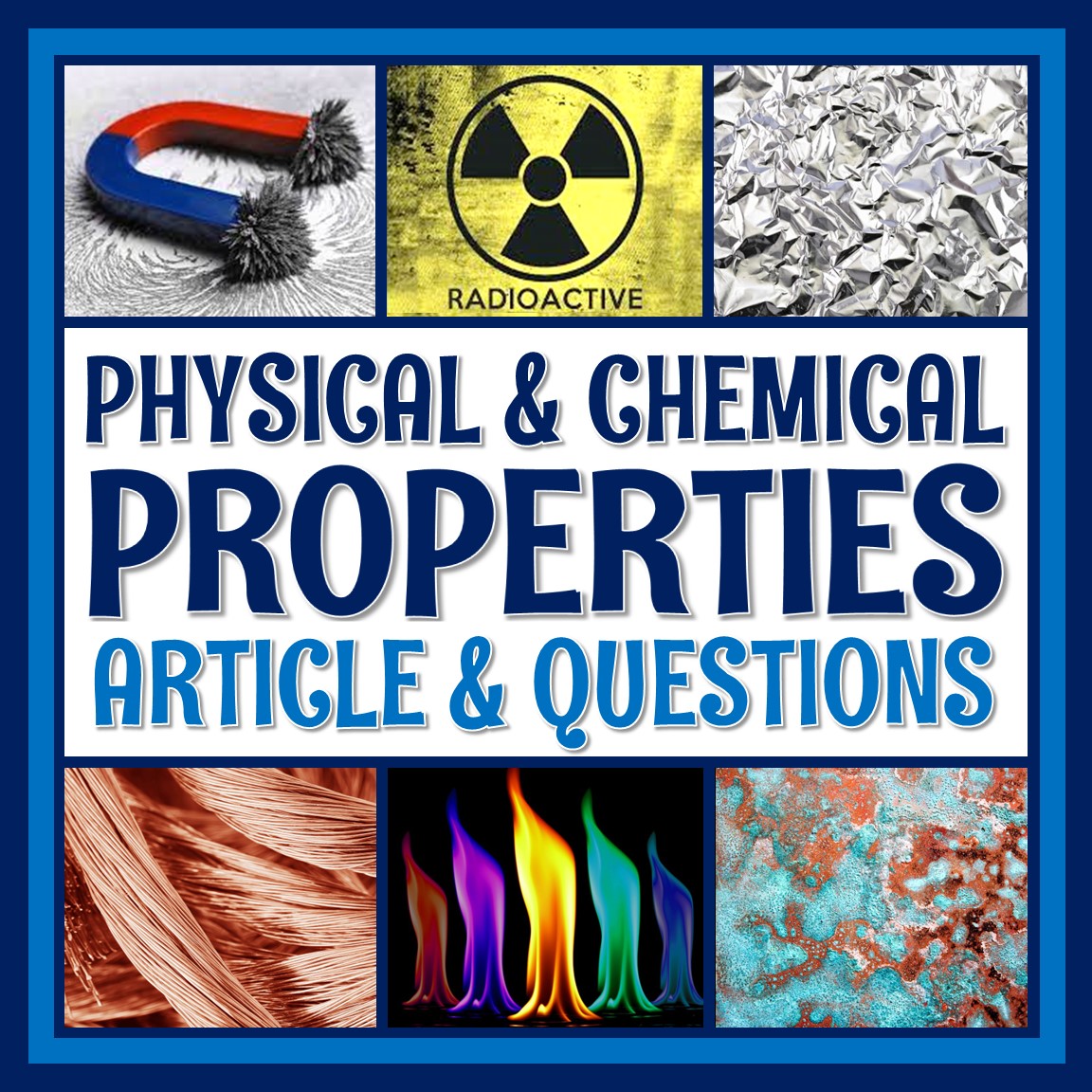 Physical And Chemical Properties Of Matter Article And Worksheet - Flying Colors Science