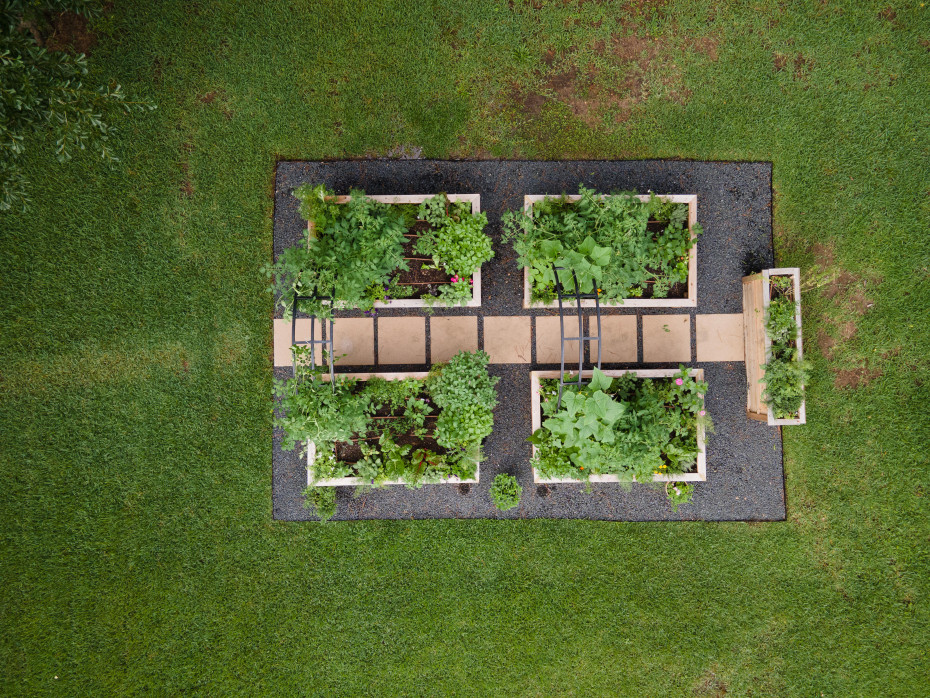 Raised-Bed Kitchen Garden Design: Four-Garden Classic • Gardenary