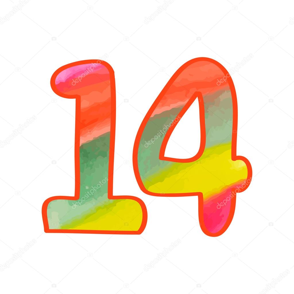 Number 14 Blue Background Clip Art At Vector Clip Art| Images And Photos Finder