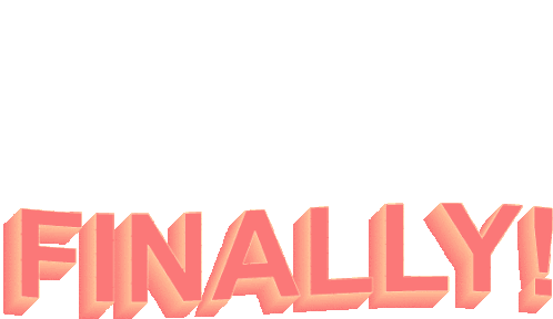 Finally Pink Tan Lettering GIF| GIFDB.com
