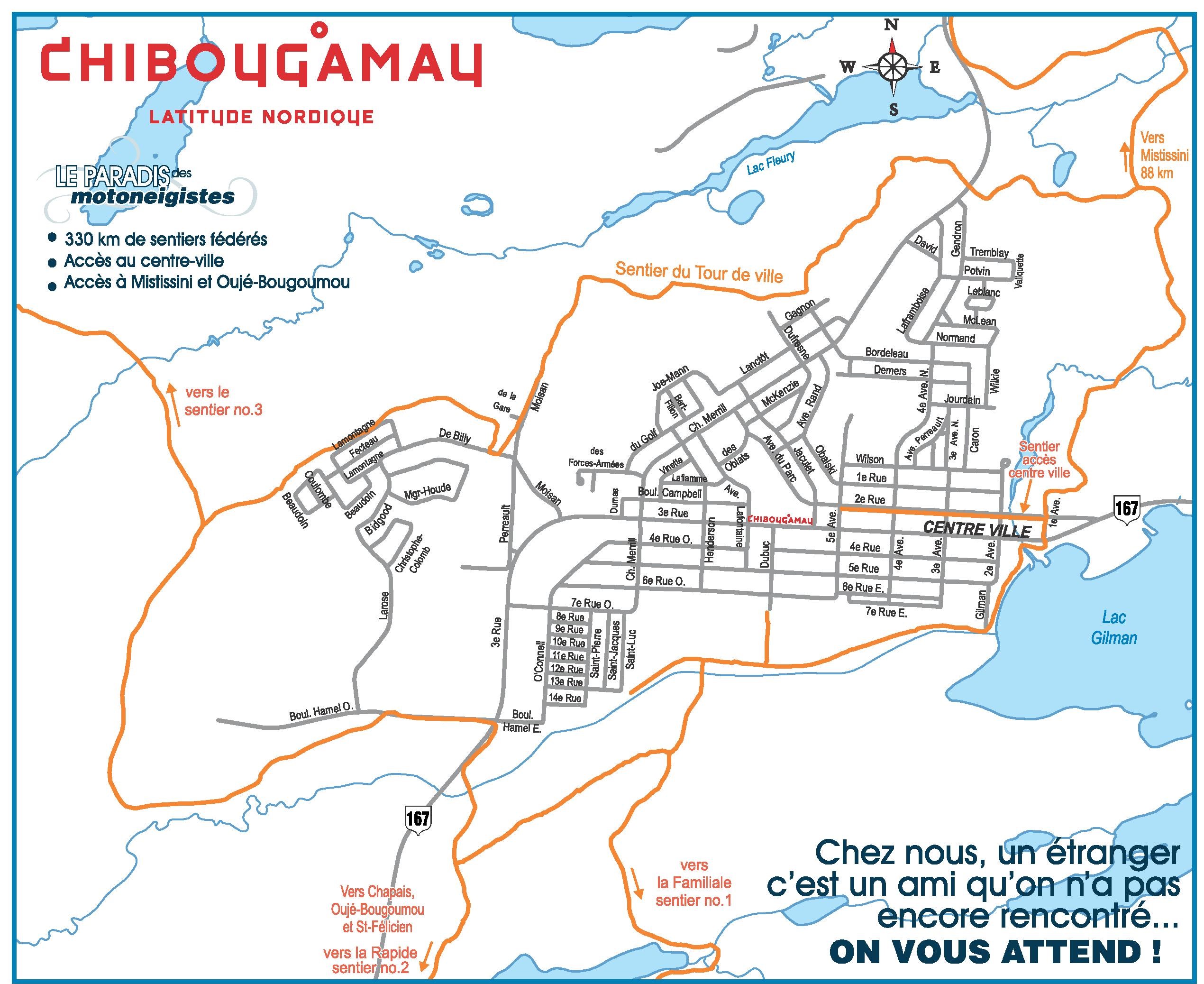 Carte De Chibougamau