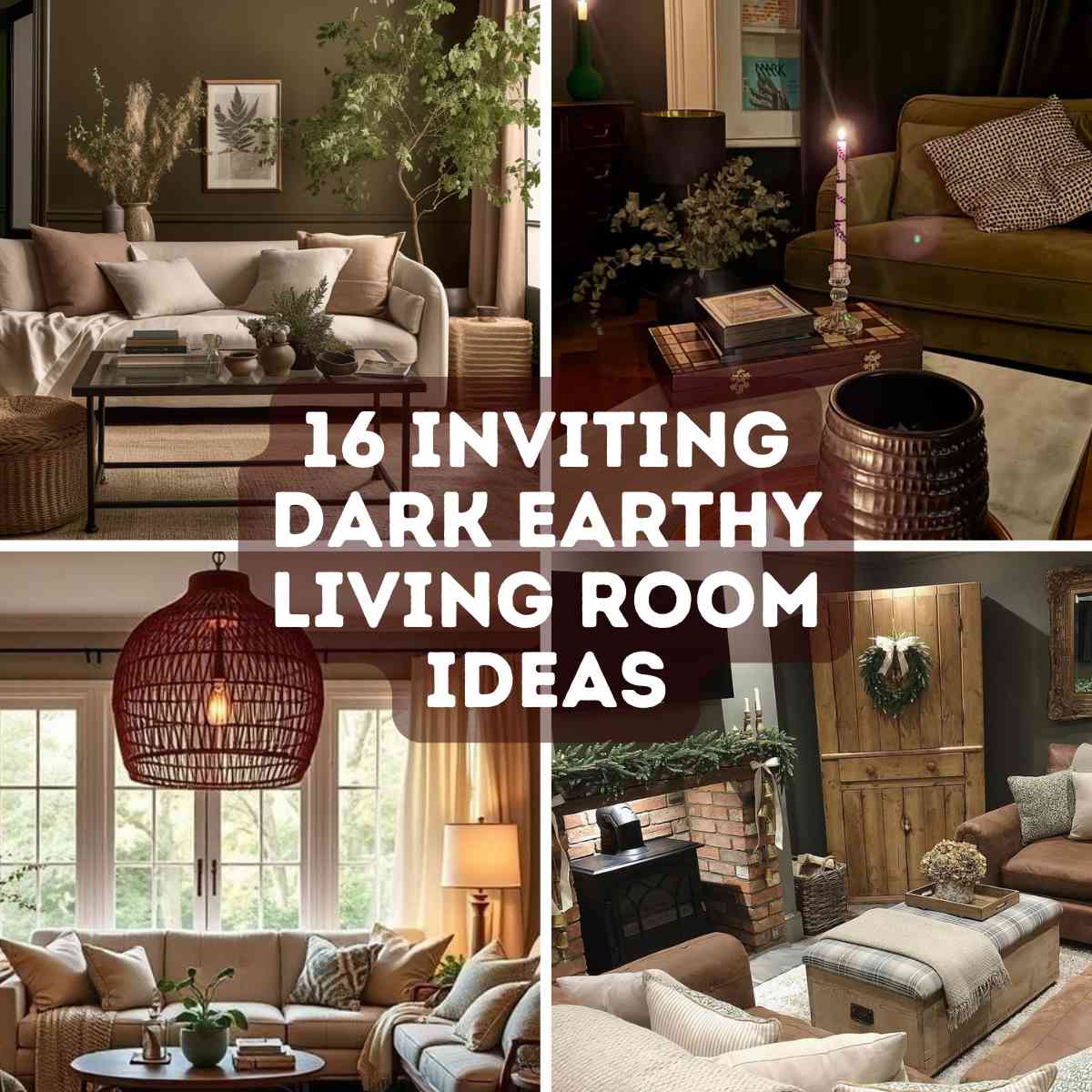 16 Inviting Dark Earthy Living Room Ideas Perfect for Relaxation