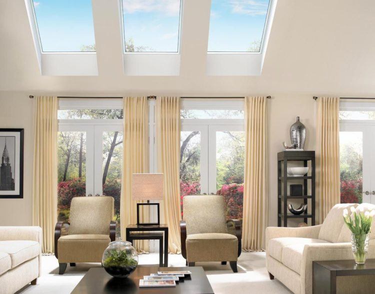 20 Beautiful Living Room Designs With Skylights - Housely