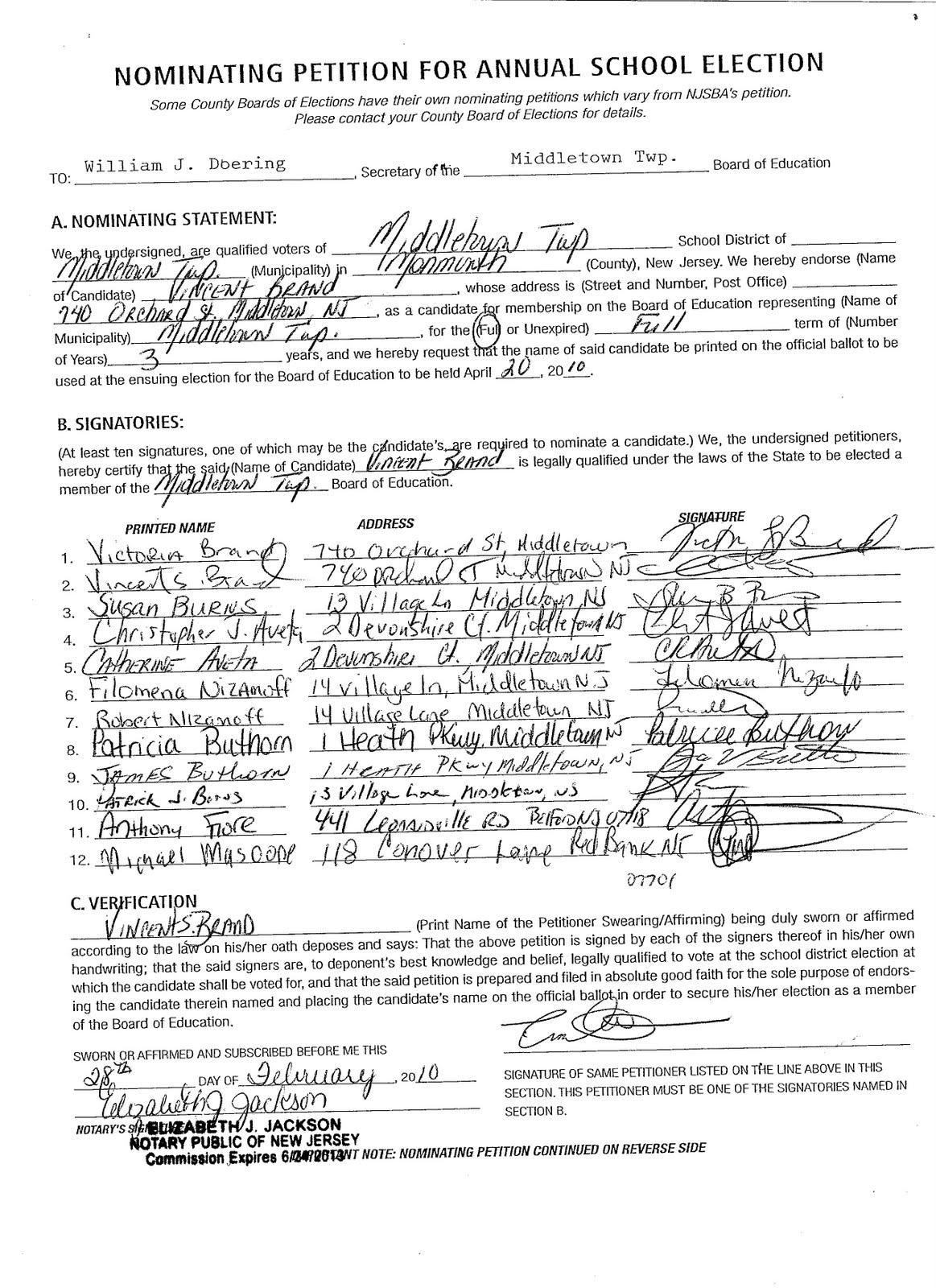 Petition Examples