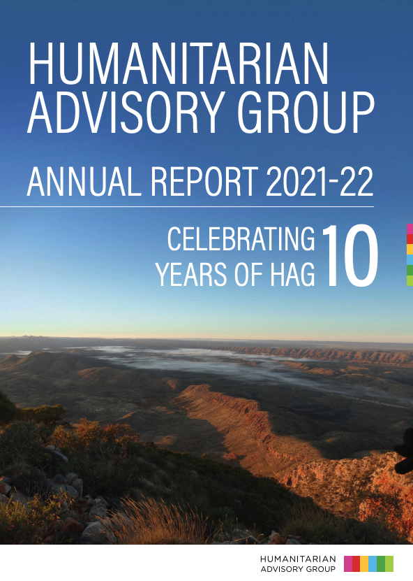 Annual Report 2021-22 - Humanitarian Advisory Group