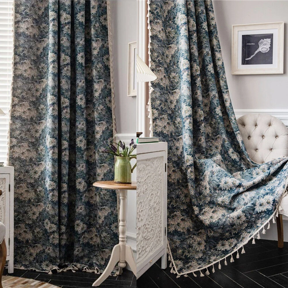 Vintage Living Room Curtains | Baci Living Room