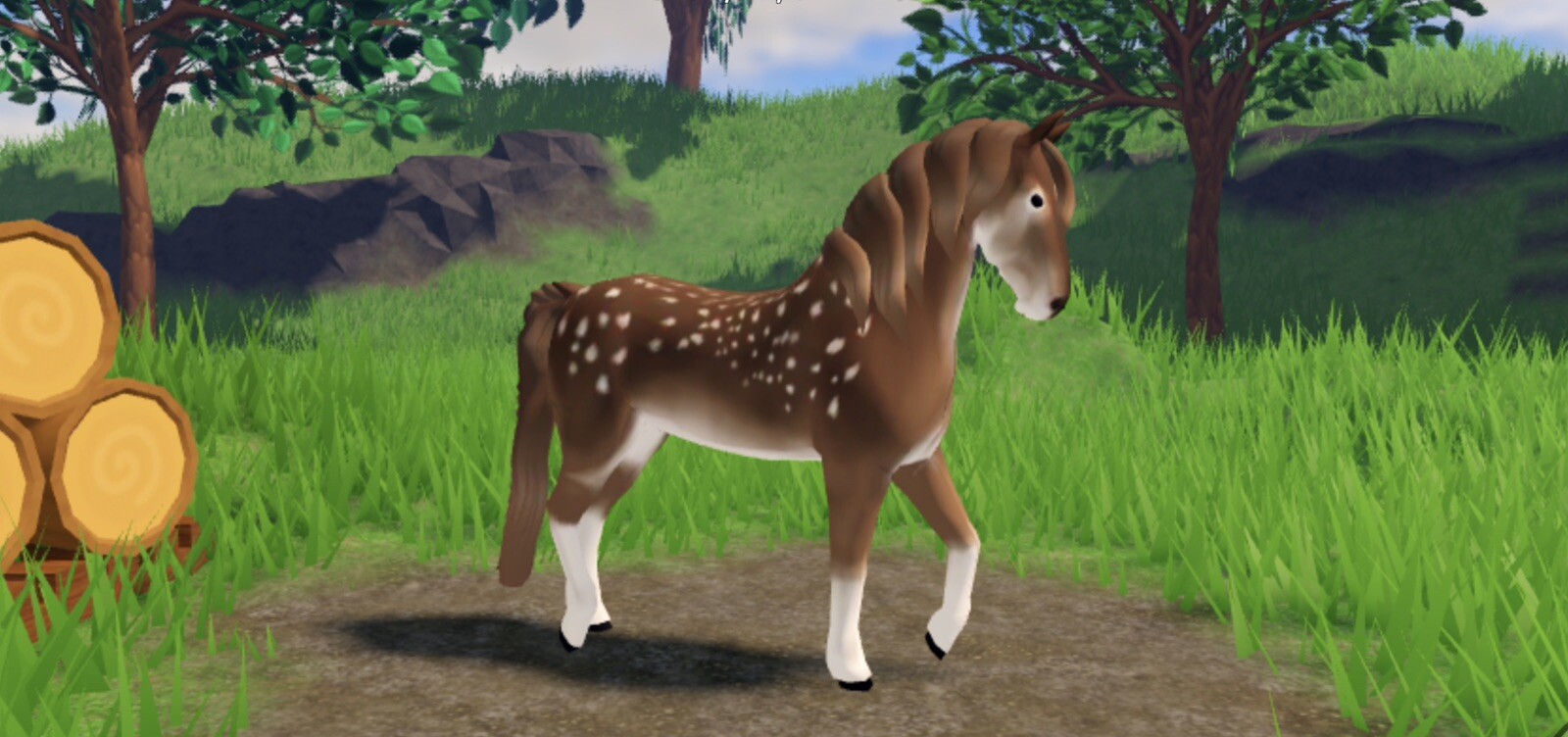 V1 Friesian Fawn Wild Horse Islands Roblox| EBay