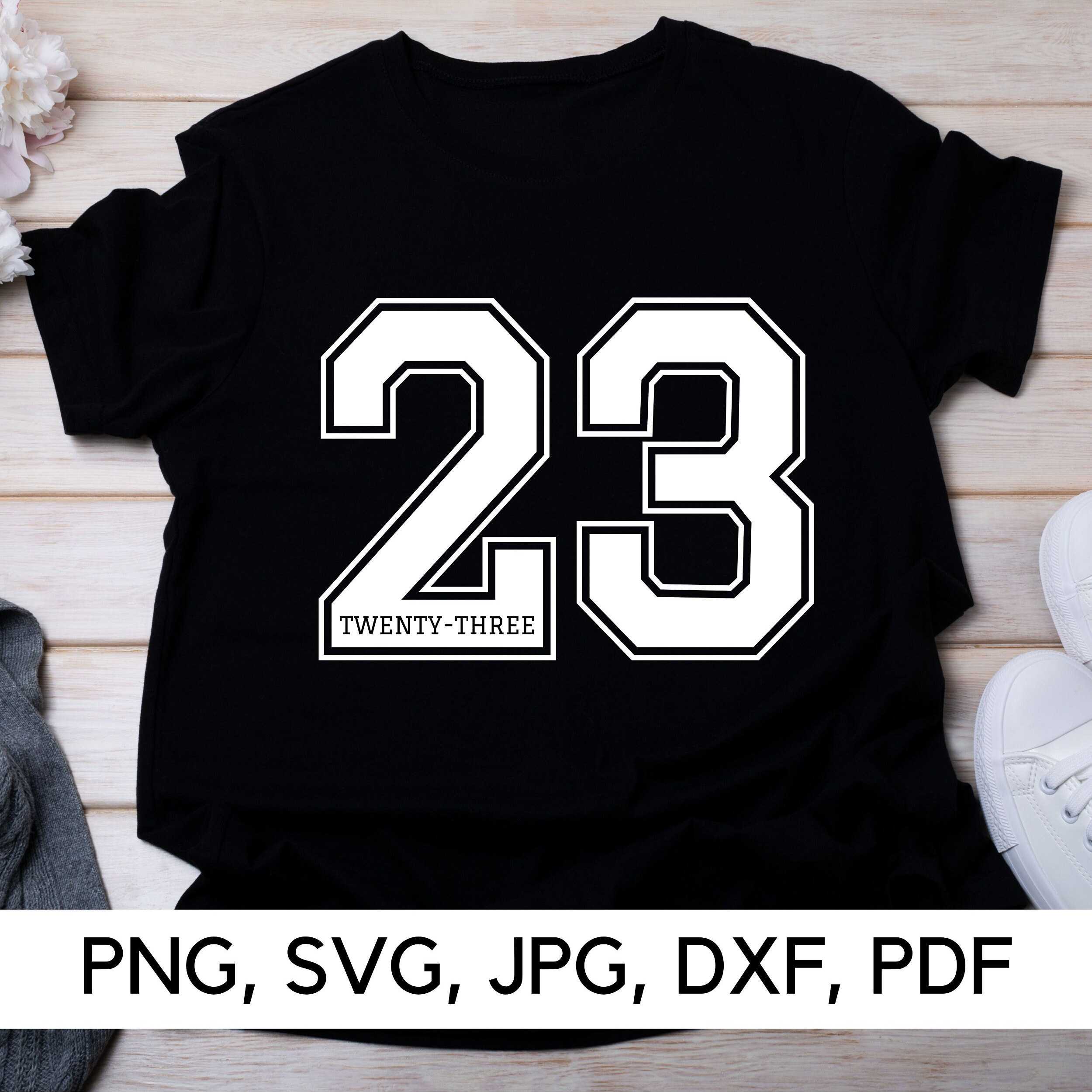 23 Twenty-three Svg Number 23 Svg PNG SVG New Year 2023 - Etsy UK