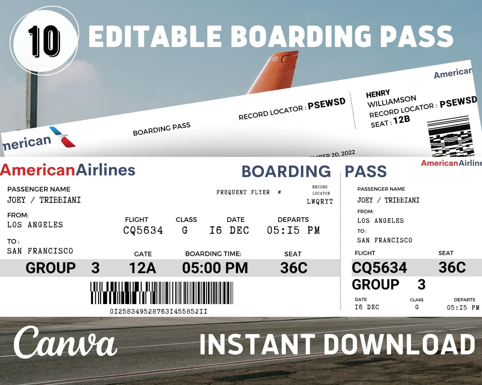 Editable Airline Ticket Template Database - Vrogue.co