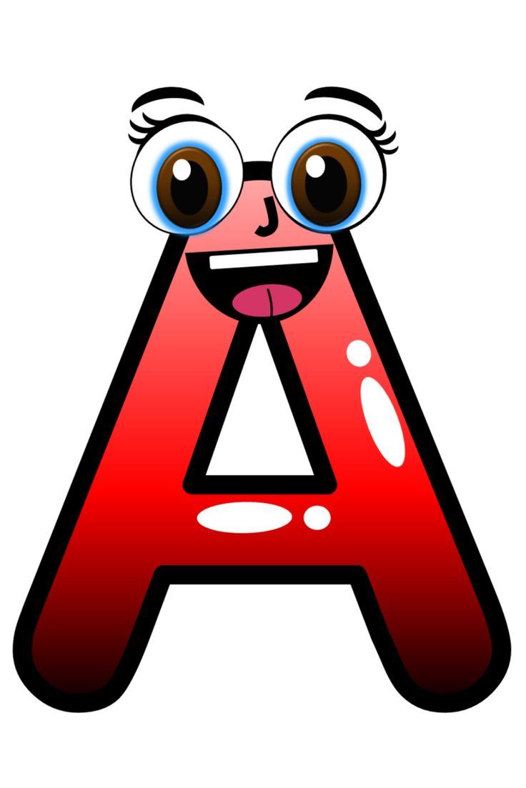 A Cartoon Letter With Eyes And Tongue Sticking Out