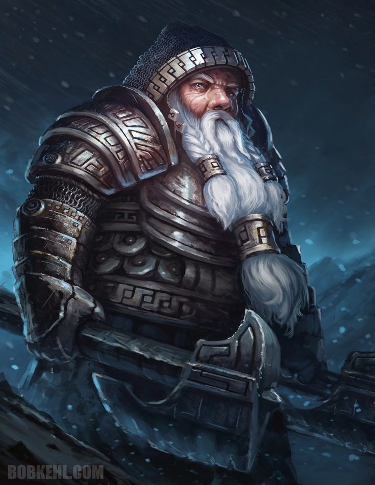 Fantasy Dwarf, Dwarf Fighter, Character Portraits