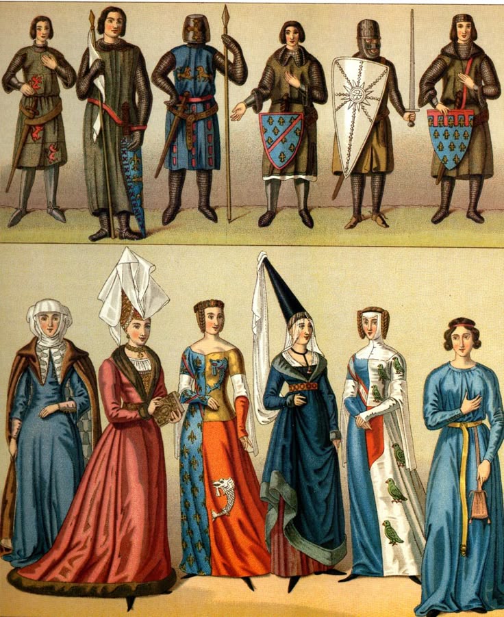 Costume History: Medieval Fashion | Medieval Fashion, Middle Age Fashion, Medieval Clothing