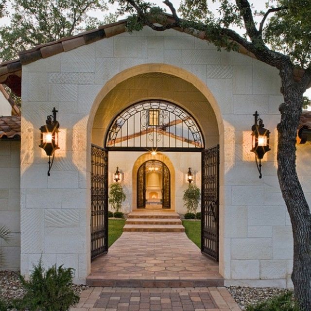 Exterior Spanish Style Homes Gates