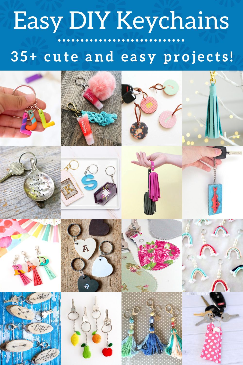 DIY Keychains: 35+ Ideas To Gift Or Sell | Diy Crafts Keychain, Keychain Craft, Diy Keyring