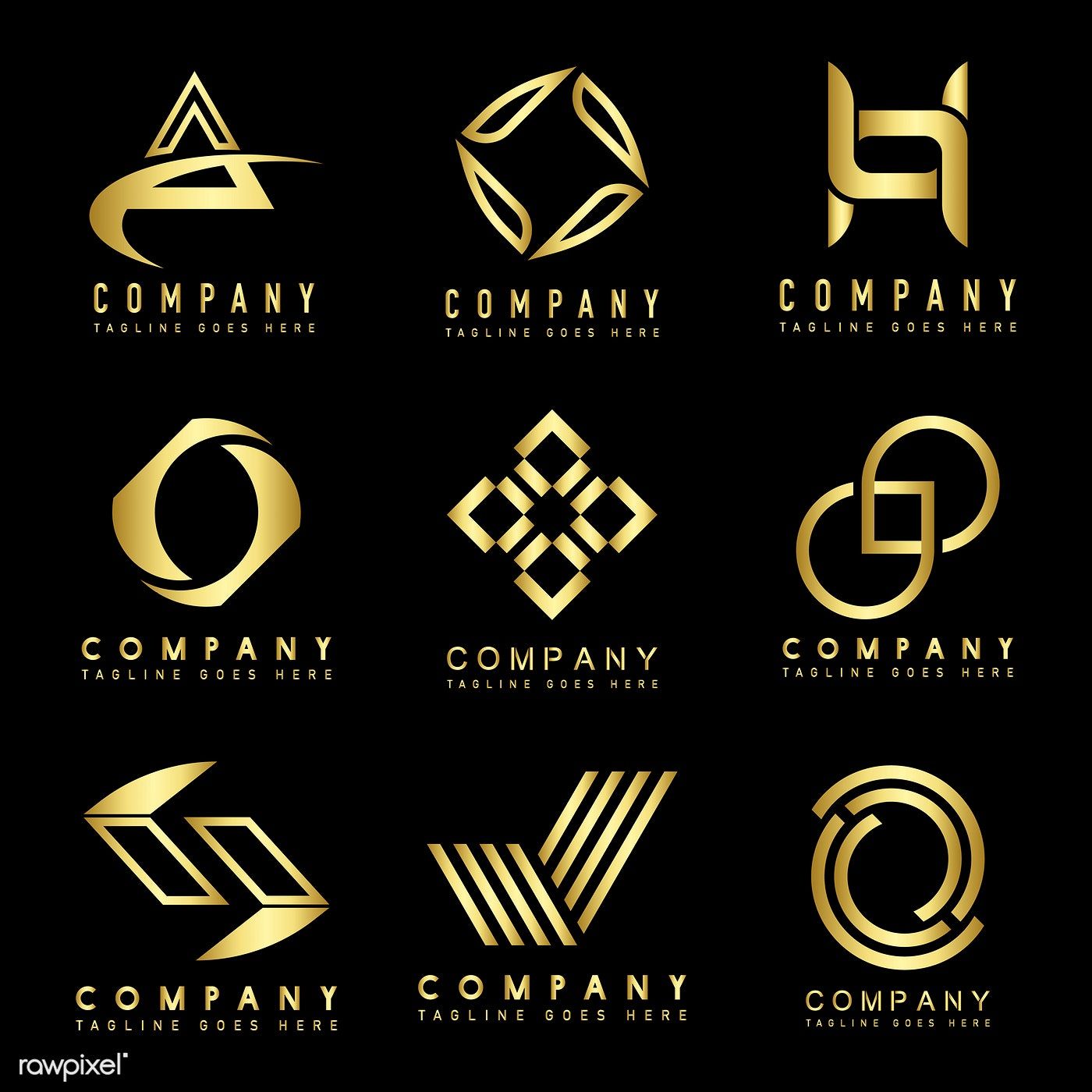 Set Of Company Logo Design Ideas