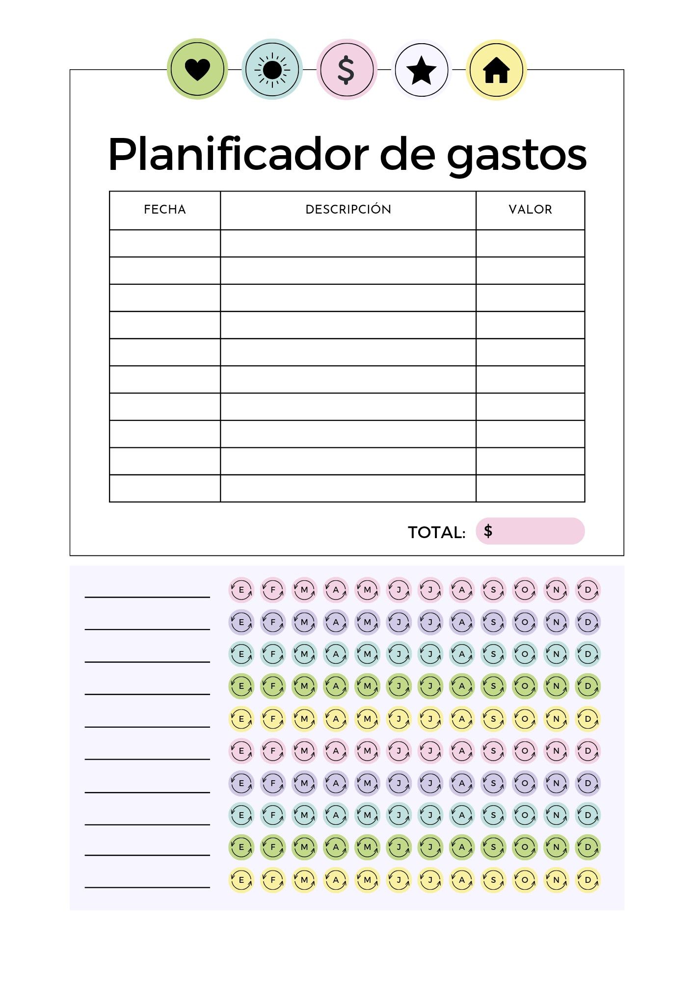 Planificador Finanzas Ilustrado Templates By Canva – Artofit