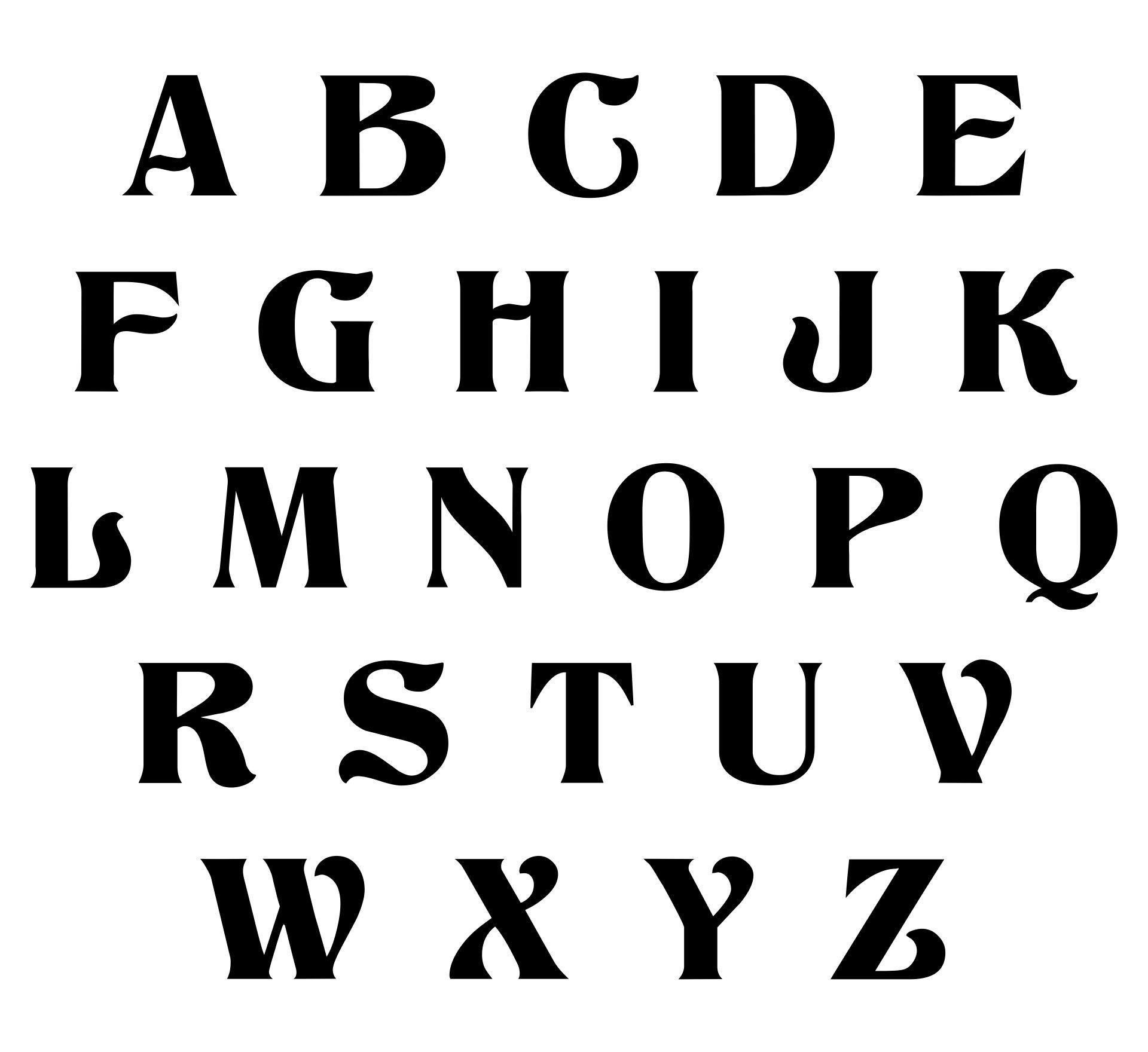 Alphabet Fonts