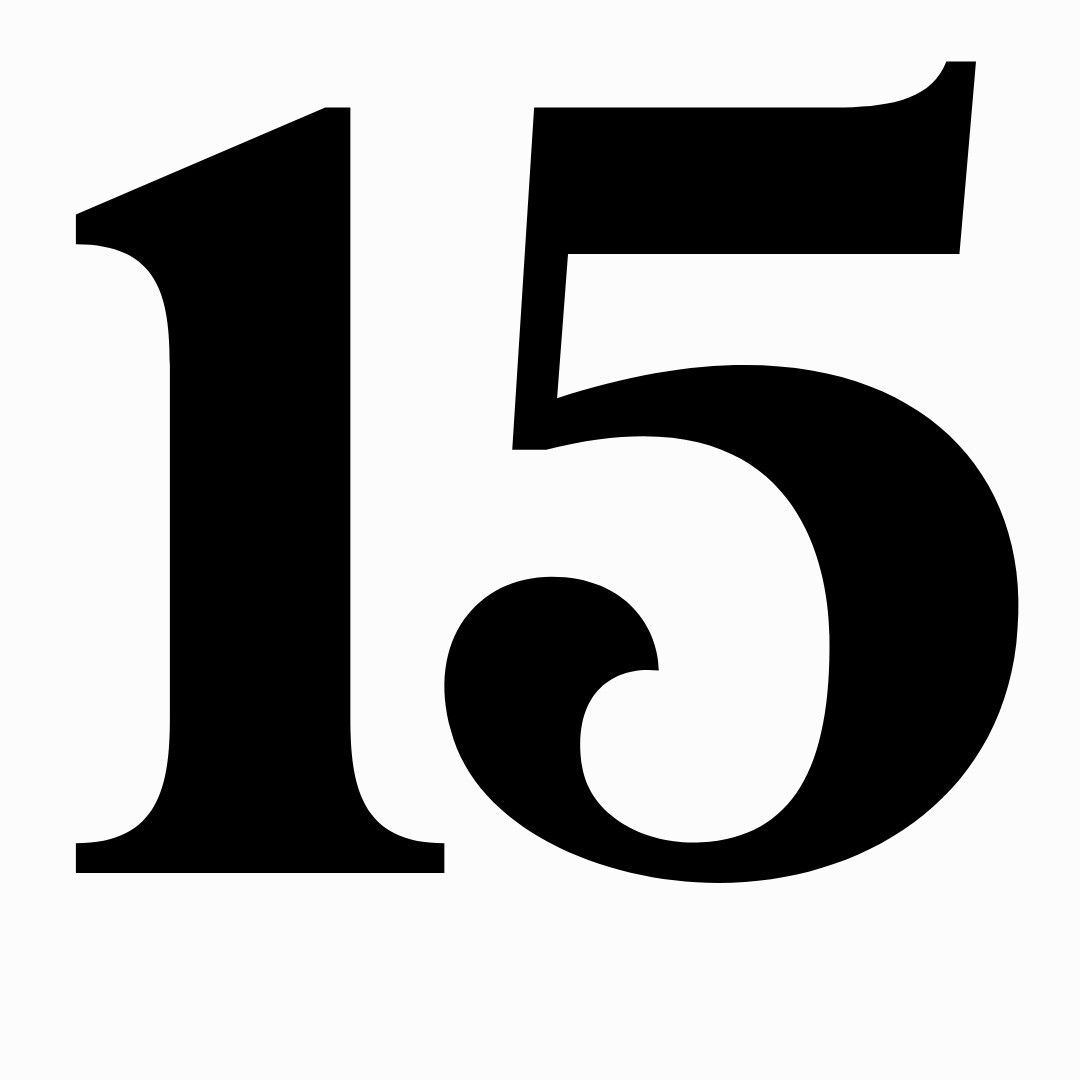 Number 15 Number Fifteen Shirt Number Soccer Sport Sticker By Geogdesigns – Artofit