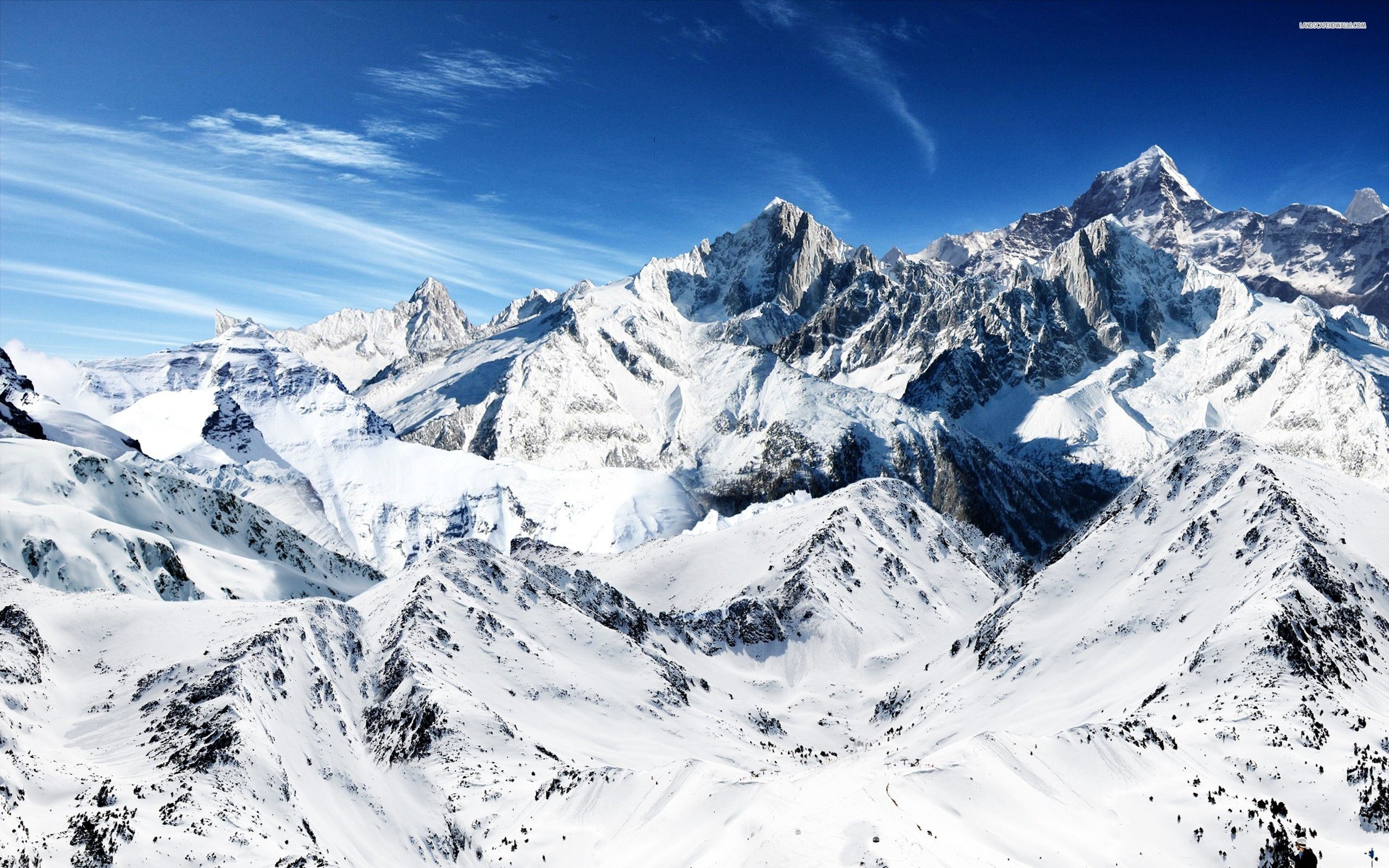 Snow Mountain Wallpaper | 2560x1600 | #68877 | Mountain Wallpaper, Landscape Wallpaper, Snow ...