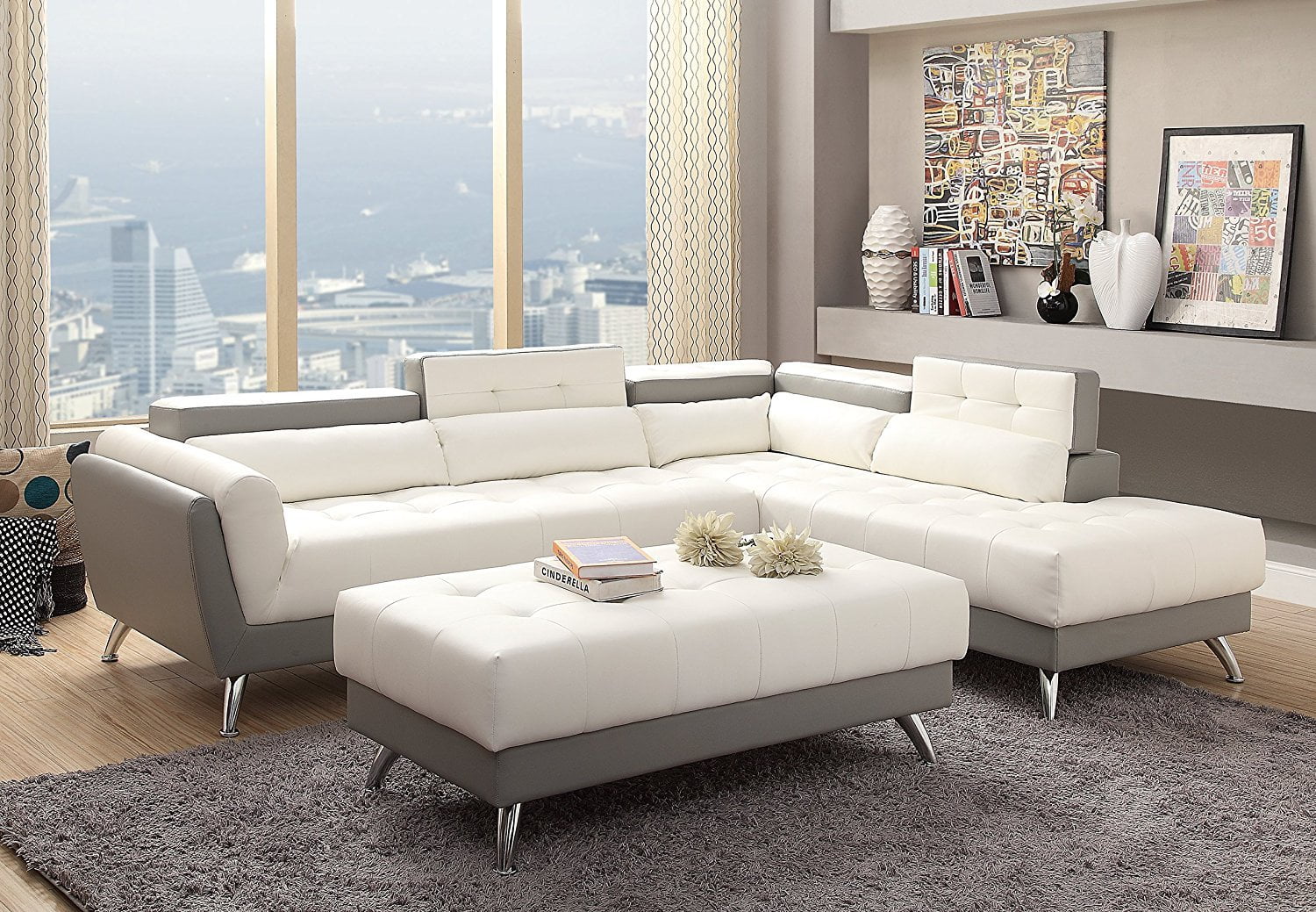 Modern White Leather Sectional Sofa - vrogue.co