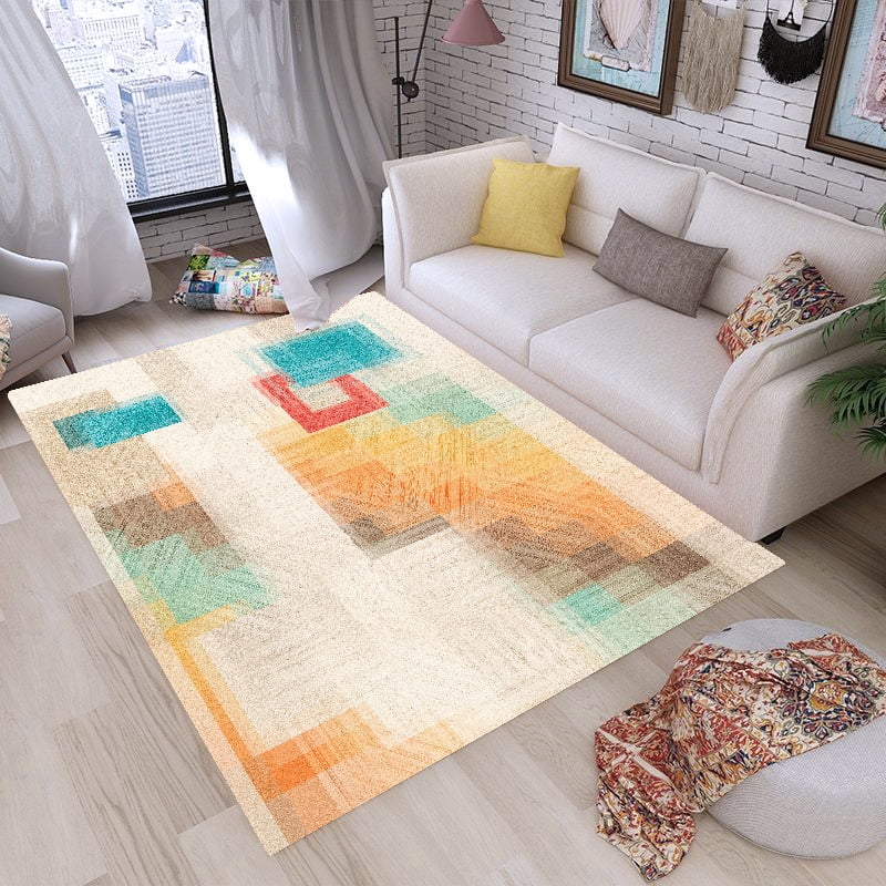 Abstract Living Room Carpet ковер Gold Ration Home Rug Light Luxury Rooms R Carpet Bedroom ...