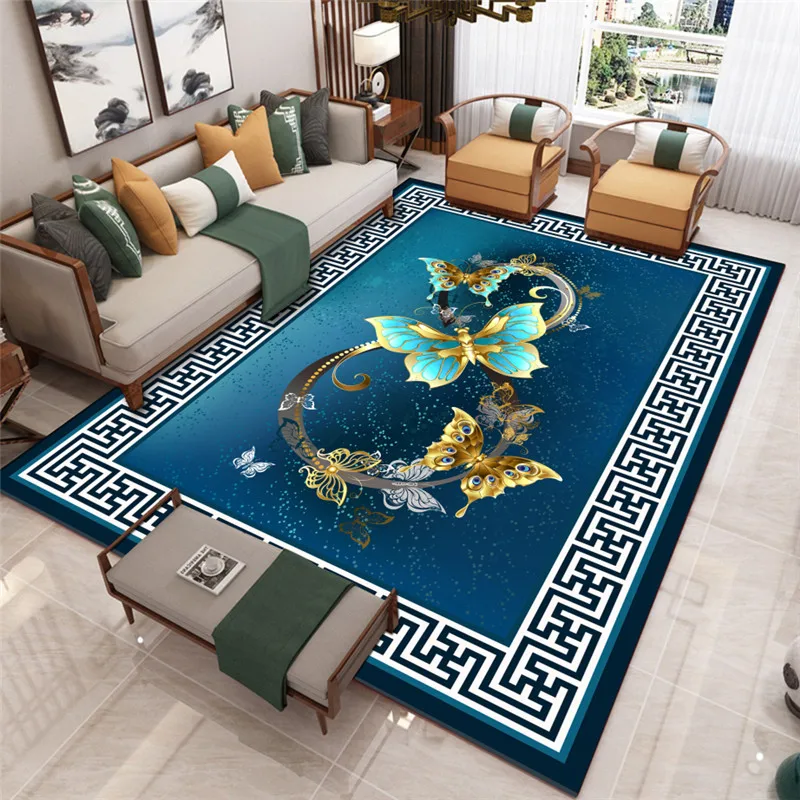 Chinese Style Living Room Carpet Coffee Table Floor Mat Chinese Style Study Bedroom Bedside Home ...