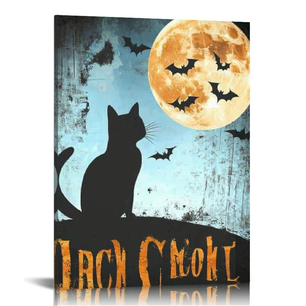Creowell Cute Cat Wall Art Modern Canvas Prints Home Decor 12x16 12x16in - Walmart.com