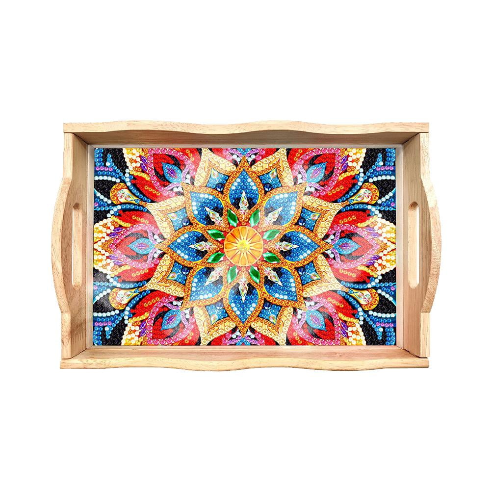 DIY Wooden Painting Service Tray Sewing Embroidery Refreshments Crafts Hot Q0 - Walmart.com
