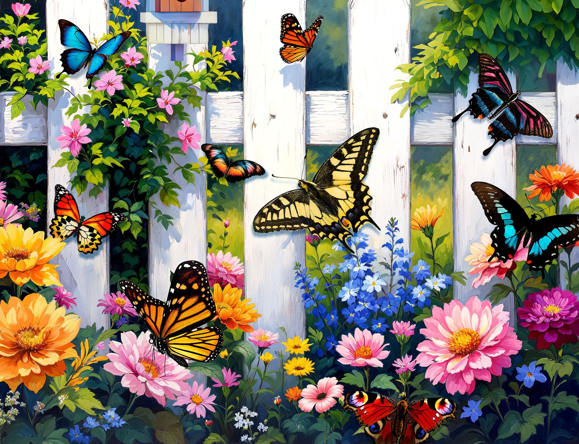 Springbok Butterfly Haven 1000 Piece Jigsaw Puzzle For Adults - Explore A Butterfly Lovers Dream ...