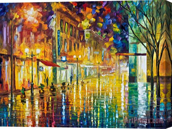 Leonid Afremov Scent Of Rain High Resolution Stretched Canvas Print / Canvas Art for sale ...