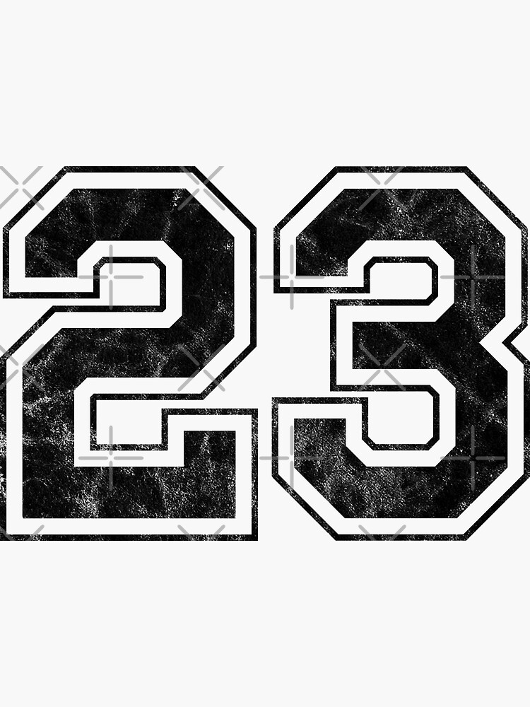 &quot;Number 23&quot; Sticker for Sale by PaulSDesign | Redbubble