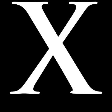 &quot;Number 10 Roman Numeral X Black And White&quot; Sticker For Sale By Nocap82 | Redbubble