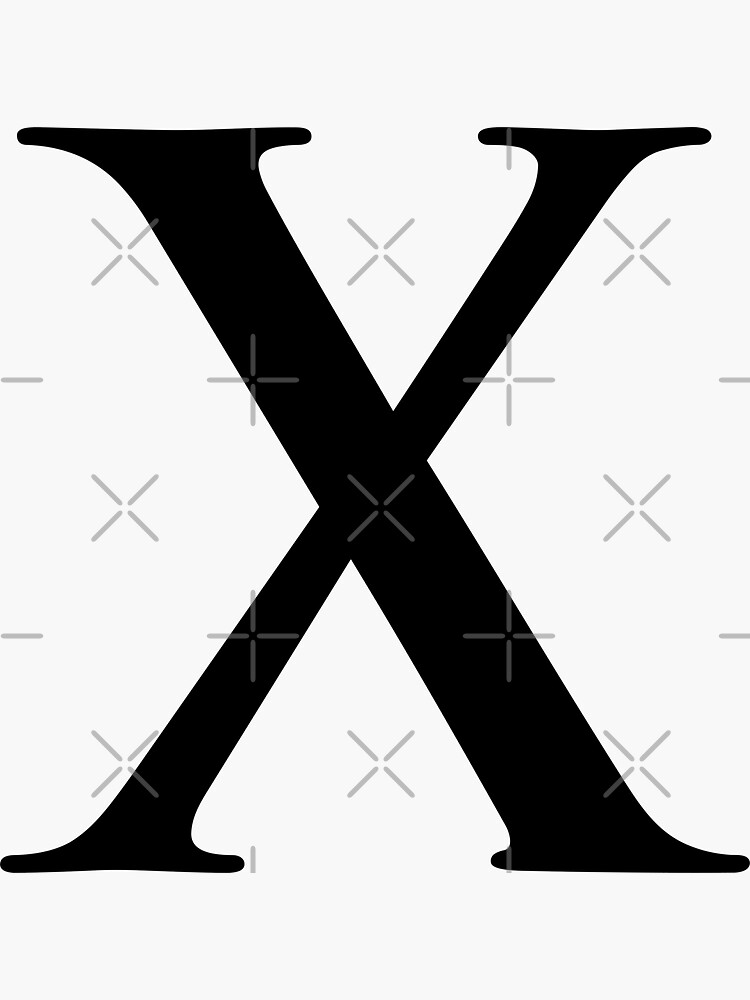 &quot;Number 10 Roman Numeral X Black and White&quot; Sticker for Sale by nocap82 | Redbubble