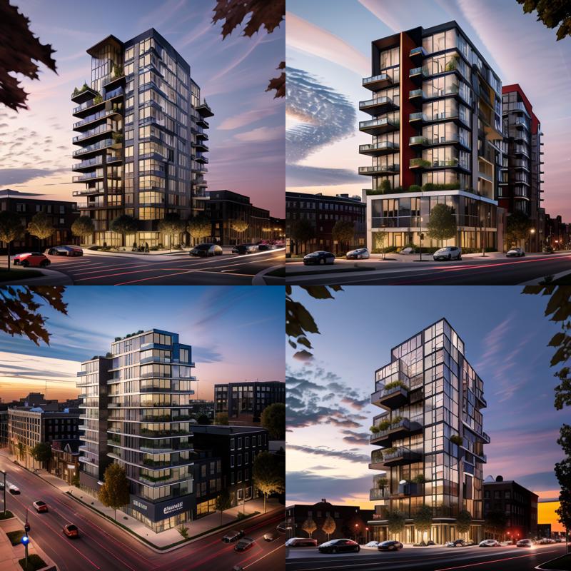 Modern Apartment Building（现代公寓楼效果）LoRa - V1.0| Stable Diffusion LoRA| Civitai