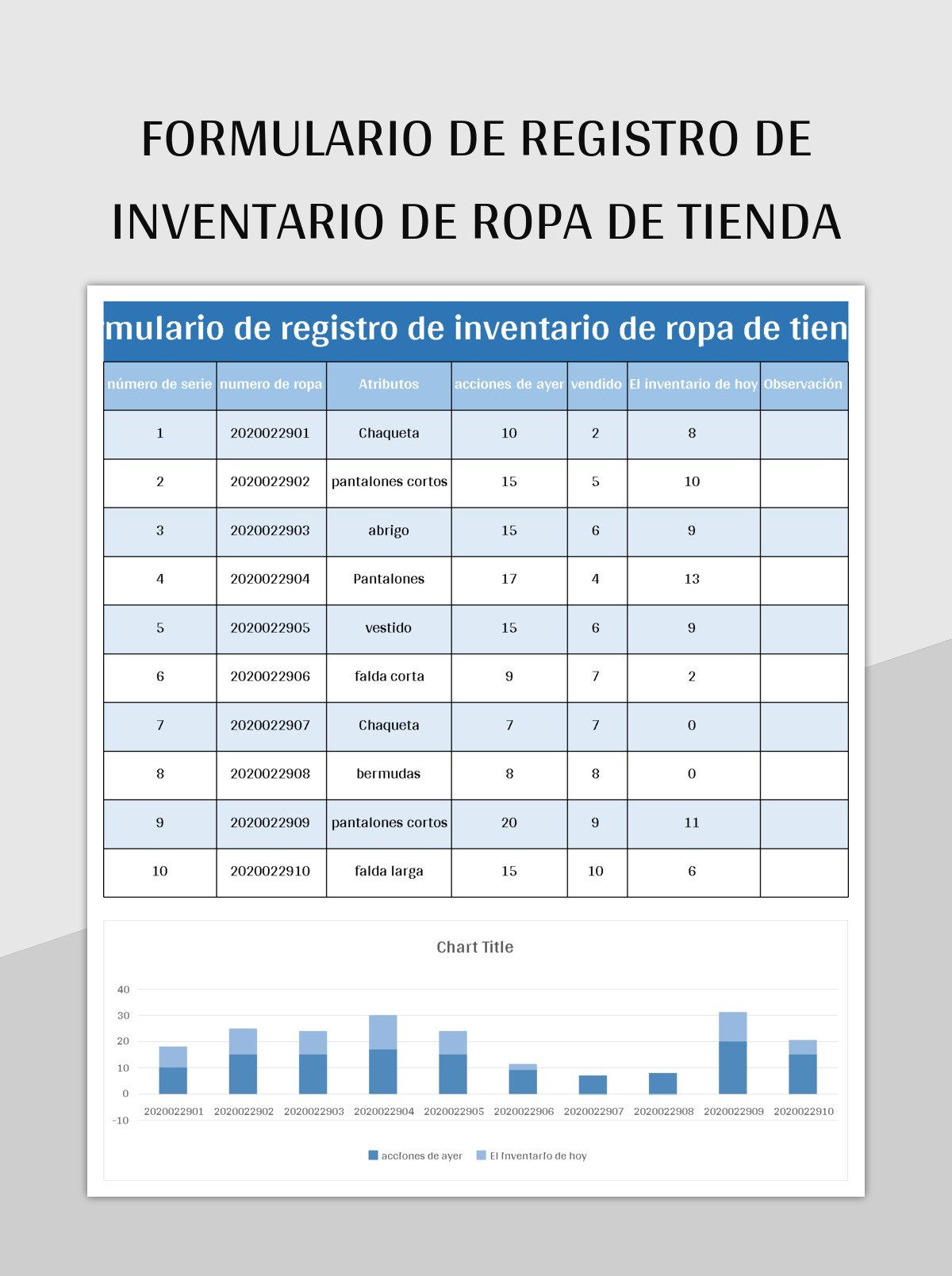 Plantilla De Formato Excel Lista De Inventario De Tienda De Ropa Y Hoja De Cálculo De Google...