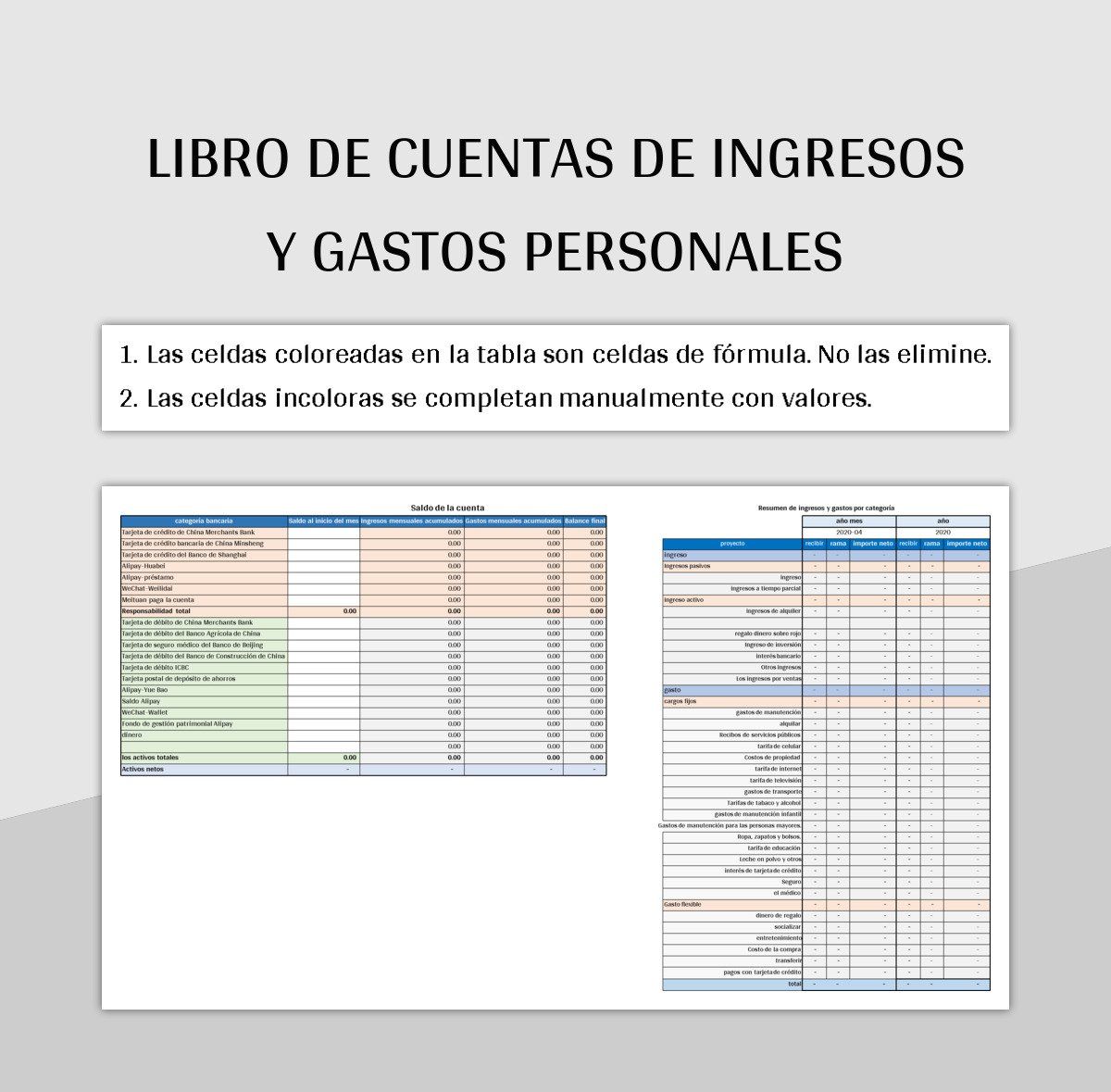 Plantilla De Excel De Ingresos Y Gastos - Image To U