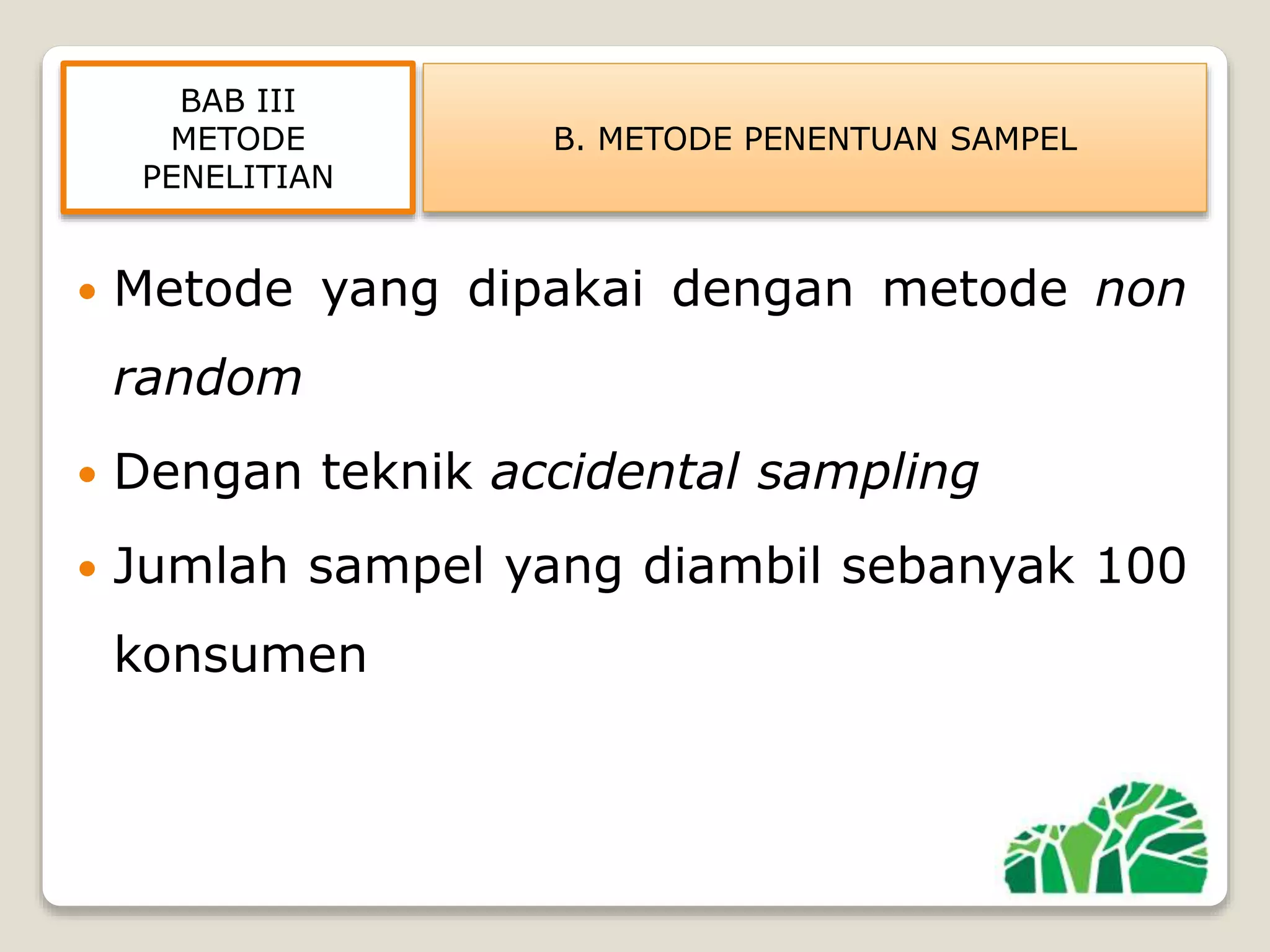 Analisis tingkat kepuasan konsumen terhadap kualitas pelayanan pada | PPTX