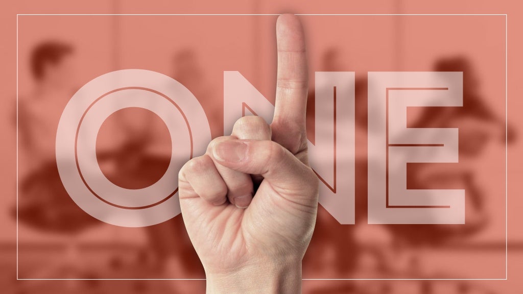 one
