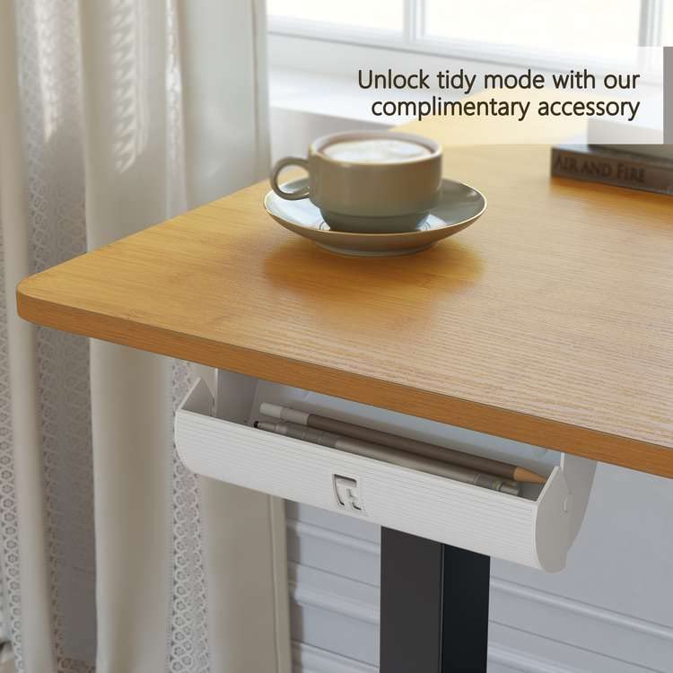 FEZIBO Dual Motor L Shaped Electric Standing Desk, 48 Inches Height Adjustable Corner Desk, Home ...