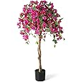 Amazon.com: SAFEPLUS 4.5FT Bougainvillea Artificial Tree, Tall Fake Floor Plant For Indoor...